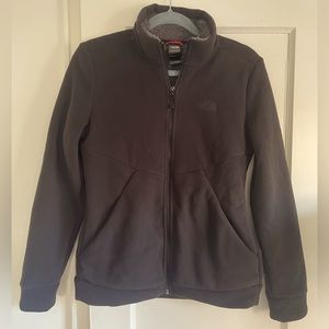 The North Face fleece zip up (Black, Small)